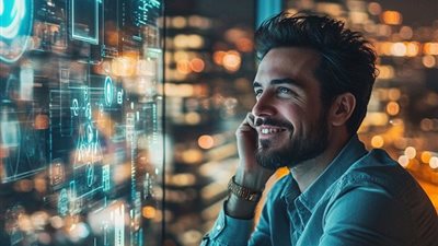 تحليل تأثير التحول الرقمي على كفاءة البنوك والمؤسسات المالية.