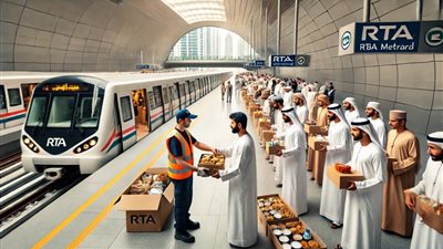 مبادرة رمضان: RTA توفر وجبات إفطار للصائمين في محطات المترو بدبي