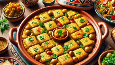أساس المائدة التونسية الطاجين 