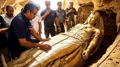  اكتشاف علماء آثار مقبرة ضخمة لفرعون مجهول في مقبرة مصرية، فيما وصفوه بأنه ثاني اكتشاف لمقبرة ملك هذا العام.