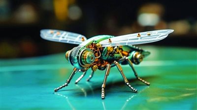 مستوحى من النحل أصغر روبوت طائر