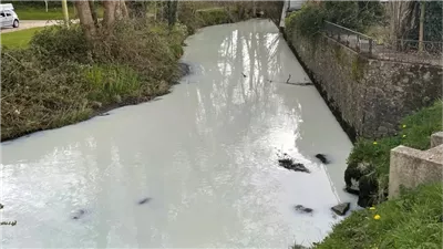 نهر الحليب في المحيط الهادئ منطقة بحرية تتدفق منها مياه بيضاء كالحليب  