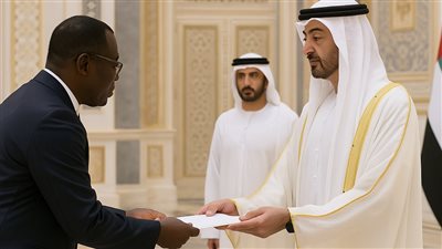 رئيس دولة الإمارات العربية المتحدة يتسلم أوراق اعتماد السفراء الجدد