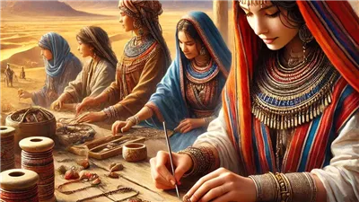 سيدات سيناويات يبتكرن مجوهرات من أحجار الصحراء بأسعار رمزية