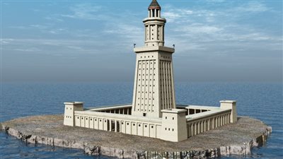 منارة الإسكندرية دليل للملاحة في البحر