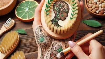 تريند الفرشاة الجافة لتحفيز التصريف الليمفاوي