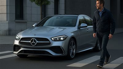 مرسيدس تطور نظام فرملة ذكي يتفاعل مع المشاة تلقائيًا