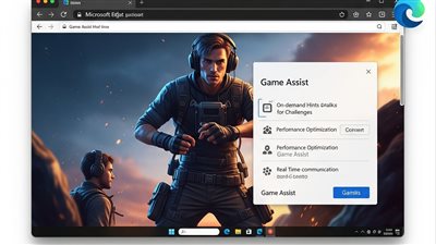 ميزة Game Assist في Edge تدعم اللاعبين في الوقت الحقيقي