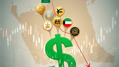 تراجع الدولار الأمريكي يؤثر على العملات المرتبطة به في الخليج