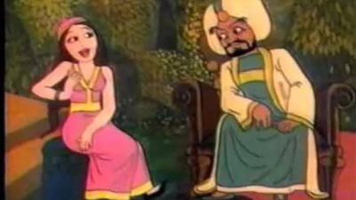 قصة الاقرع والغول وبنت منصور وراء سبع بحور كامله 