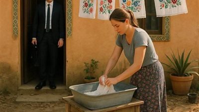 في كل مره يعود فيها الزوج من رحلة عمل 
